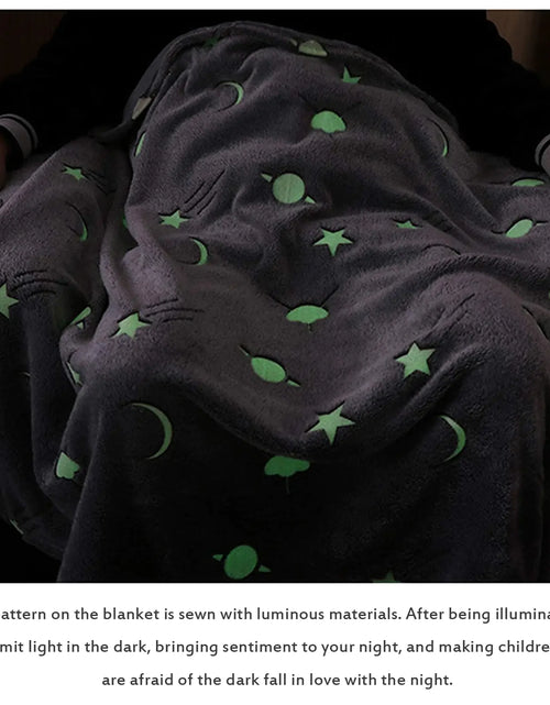 Load image into Gallery viewer, Glow in the Dark Throw Blanket
