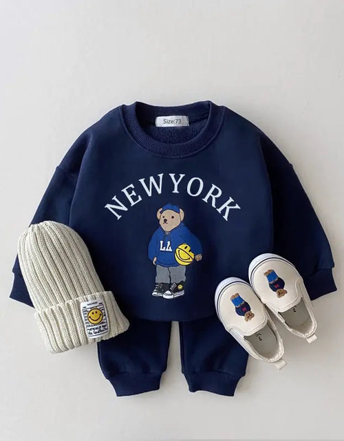 Load image into Gallery viewer, Baby Casual Hoodie and Pants Set
