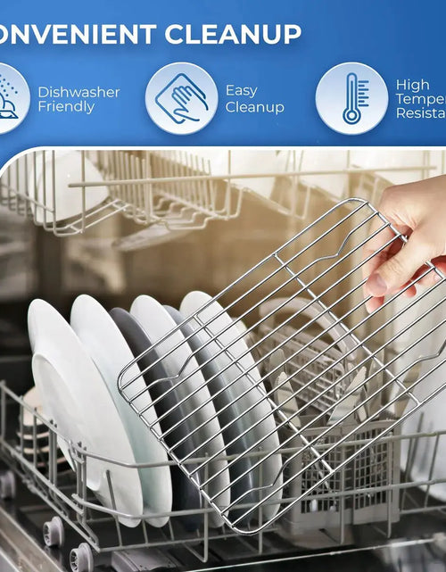 Load image into Gallery viewer, 2pcs Steel Non-Stick Baking &amp; Cooling Rack
