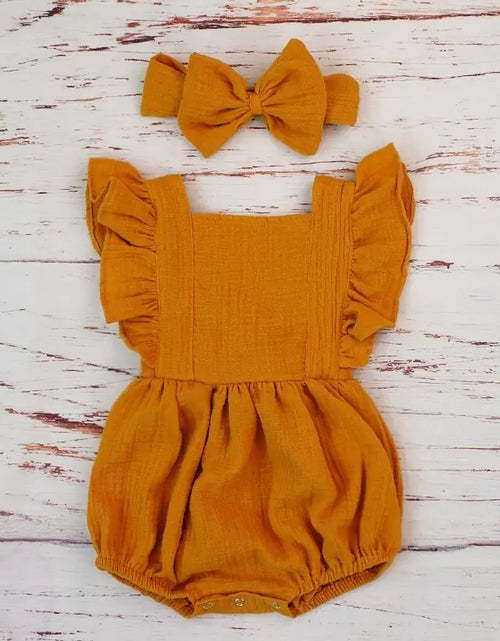 Load image into Gallery viewer, Organic Cotton Summer Baby Girl Clothes
