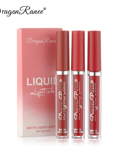 Load image into Gallery viewer, 3pc/set Waterproof Matte Velvet Lip Gloss
