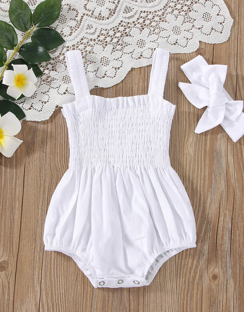 Load image into Gallery viewer, Infant Baby Girls Summer Elastic Jumpsuit Rompers
