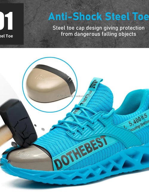 Load image into Gallery viewer, Steel Toe Lightweight Safety Sneakers
