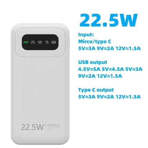 Load image into Gallery viewer, 22.5W 10000mAh Portable Power Bank
